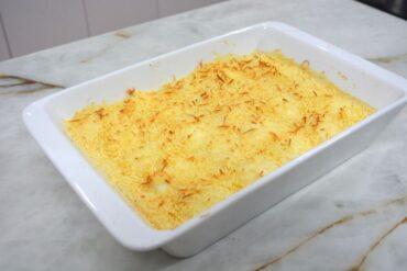 Huevos rellenos gratinados, portada