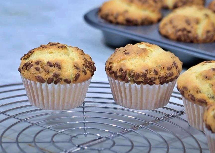 magdalenas con crujiente de chocolate paso 4