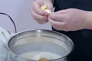 pudin de piña y pan de leche, paso 3