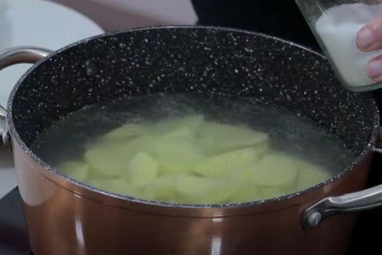 Crema de espárragos, paso 1