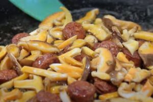 paella de arroz a la riojana paso 1