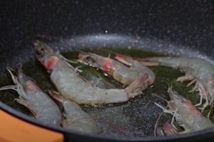 arroz cremoso con pulpo y langostinos paso 2