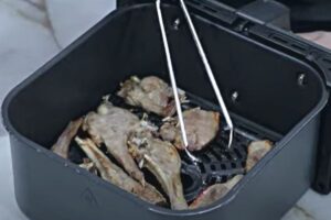 chuletillas de cordero en freidora de aire paso 3