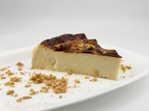 cheesecake de turrón en el horno principal