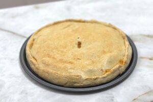 empanada de bacalao ajoarriero paso final