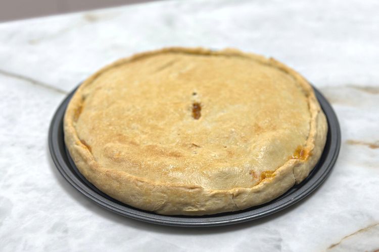 empanada de bacalao ajoarriero paso final