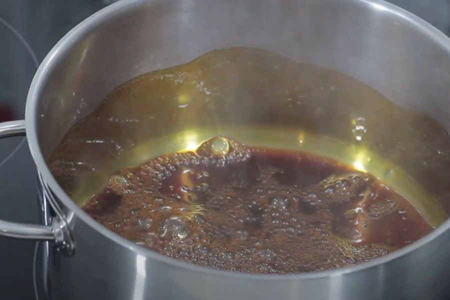 pudin de manzana al brandy paso 1