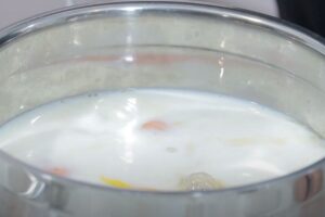 pudin de manzana al brandy paso 2