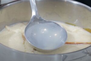 pudin de manzana al brandy paso 3