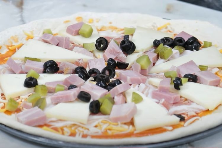 pizza mediterránea paso 3