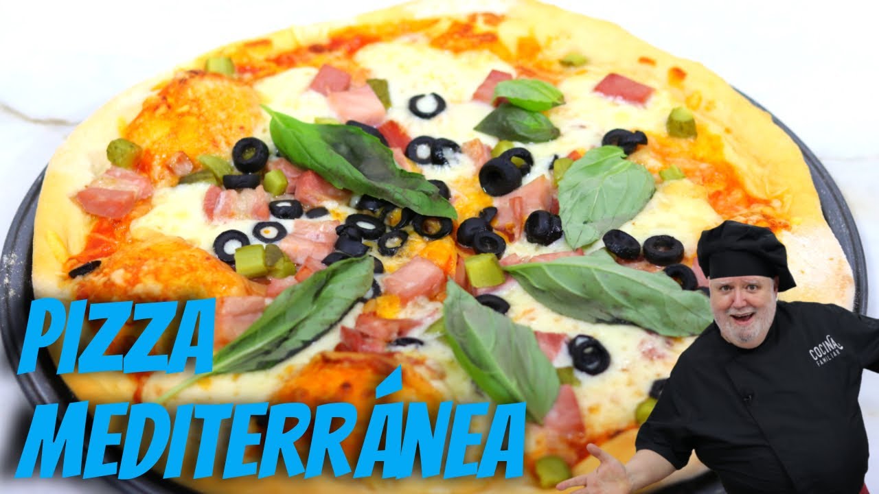 Pizza mediterránea casera de Javier Romero