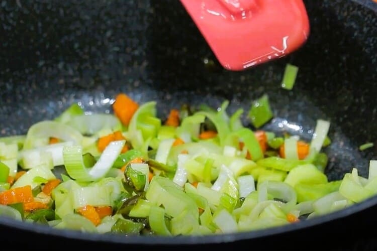 Verdinas con almejas y gambas paso 2