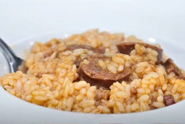 arroz con beicon y chorizo portada