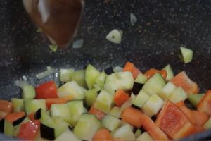 pollo con shanfaina de verduras paso 2