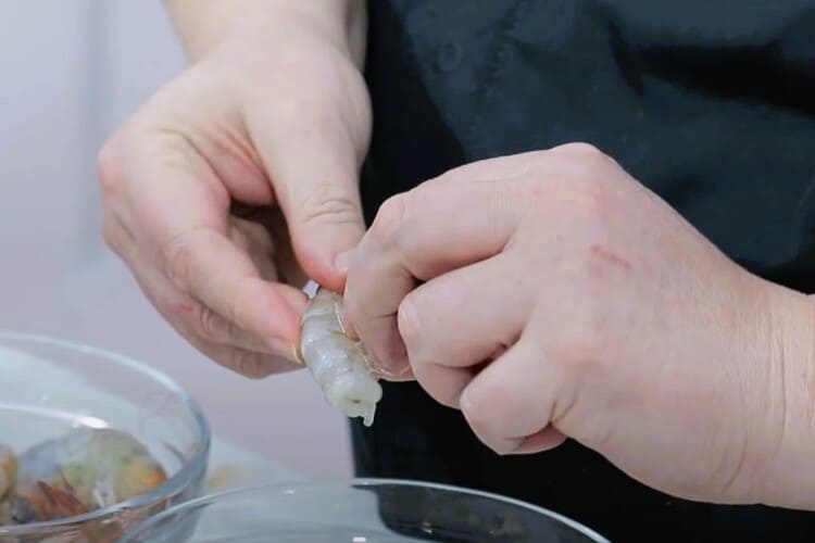 macarrones con marisco paso 1
