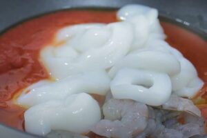 macarrones con marisco paso 2