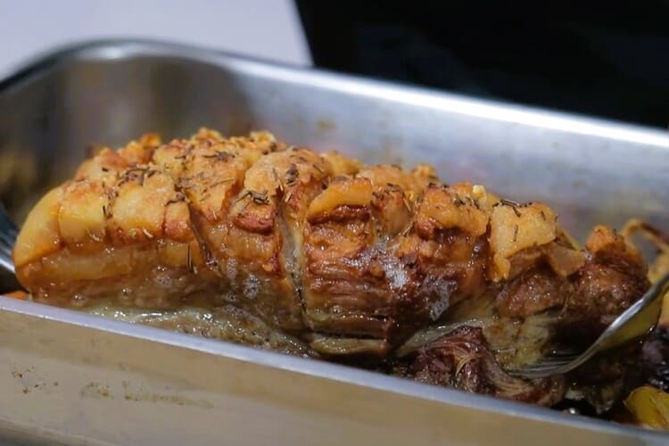 Costilla de cerdo asada en una bolsa paso 5