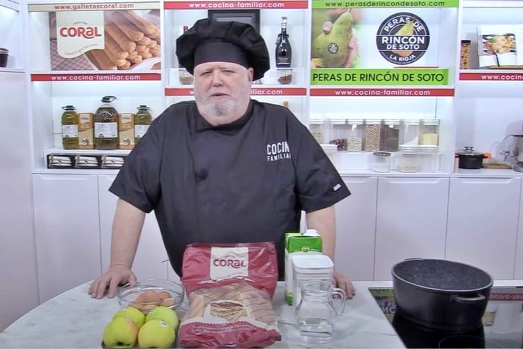 Pudin de manzana con bizcochos Coral Ingredientes