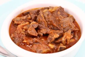 asadura de cordero encebollada paso final