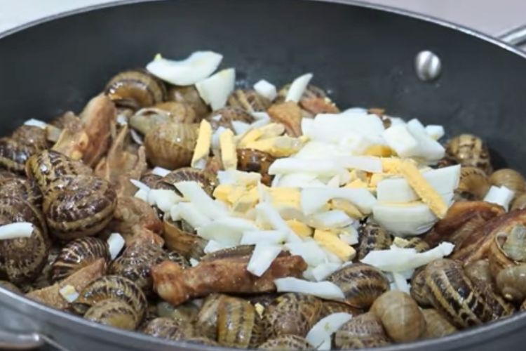 caracoles con cordero paso 4