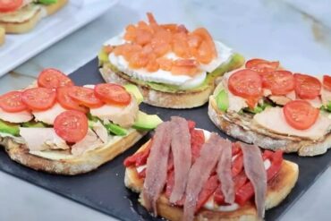 Tostadas de verano para cenar principal