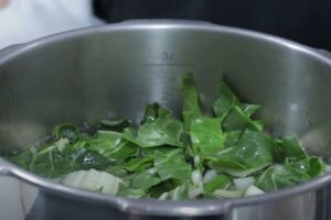 acelgas gratinadas paso 1