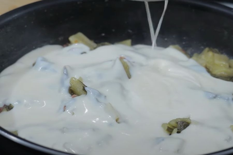 acelgas gratinadas paso 3