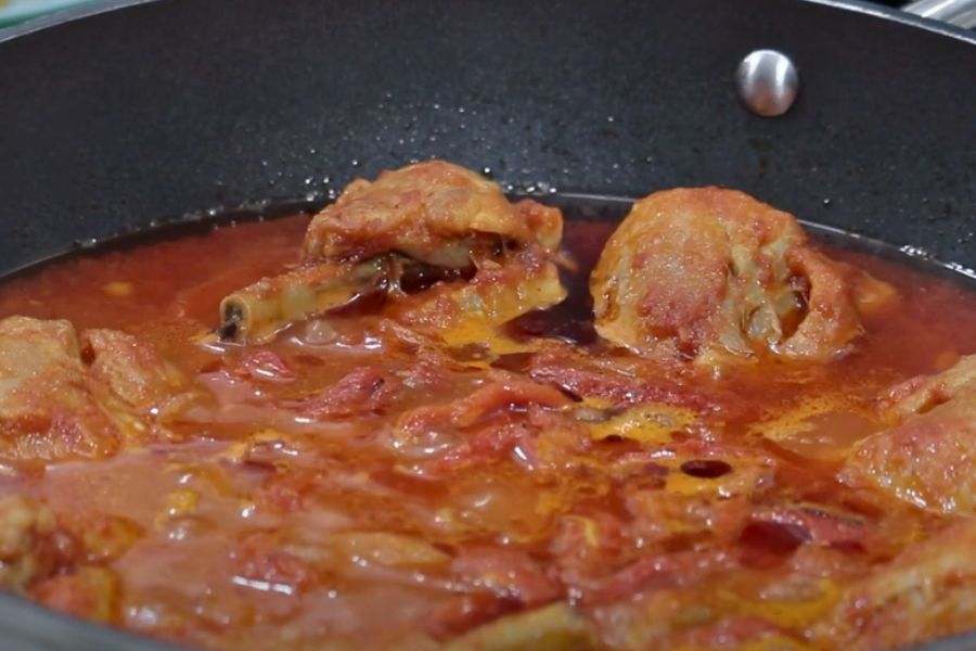 pollo con pimientos de La Rioja paso 5