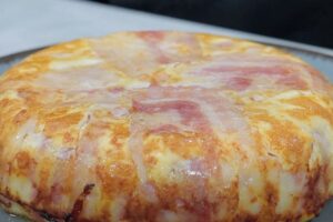 pudin de patatas con beicon paso 4