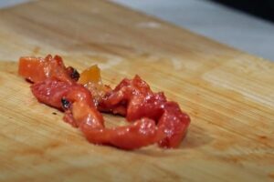 tortilla con pimientos picantes paso 2