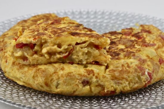 tortilla con pimientos picantes portada