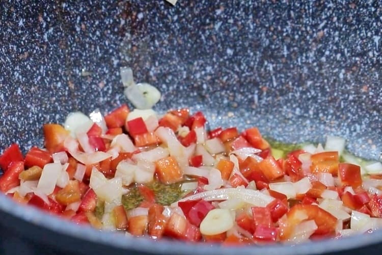 macarrones con pisto casero 1