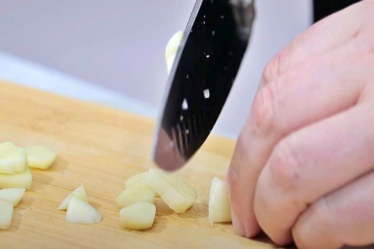 Filetes de bacalao con patatas en Cosori 2