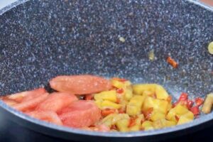 macarrones con pisto casero 3