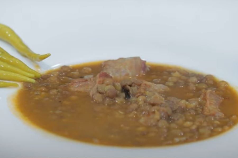 lentejas con costillas de cerdo paso final