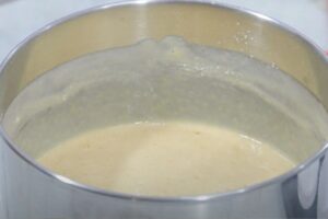 magdalenas de melocotón en almíbar paso 3