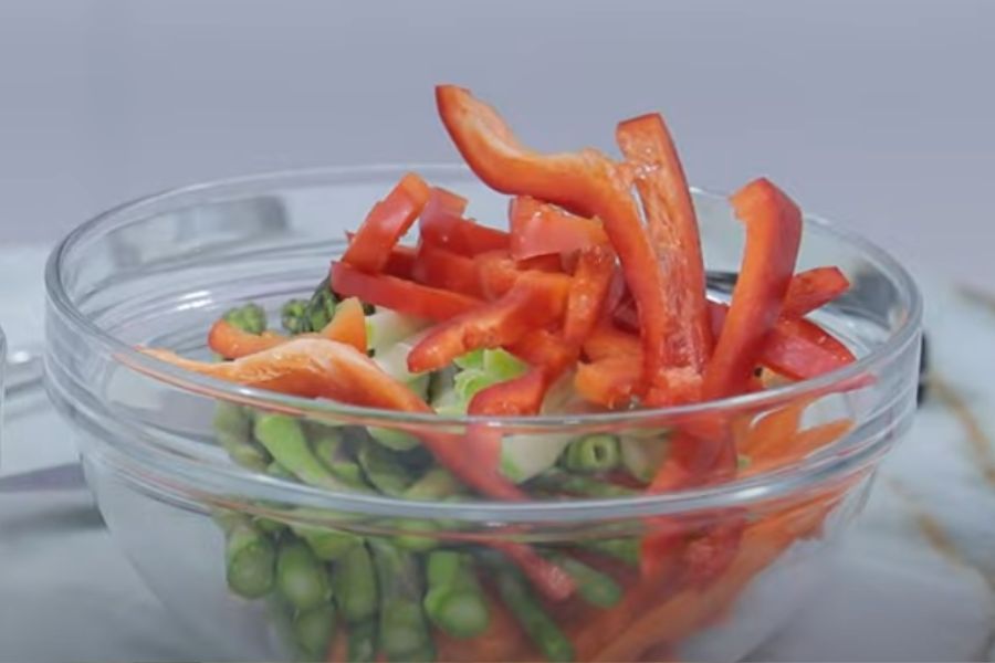 tempura con verduras paso 2