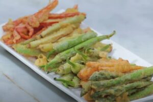 tempura con verduras paso 4