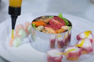 ensalada especial para un menú de fiesta paso 4