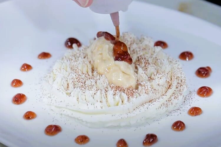 tiramisú deconstruido con bizcochos Coral paso 4