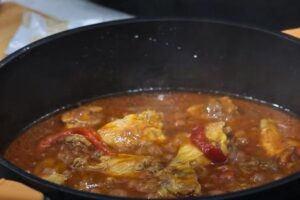 arroz meloso con pollo y setas paso 3