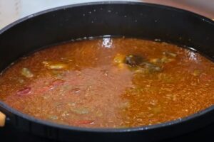 arroz meloso con pollo y setas paso 4