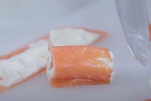 canapés rápidos para Navidad paso 1