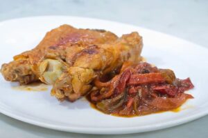 estofado de pavo a la riojana paso final