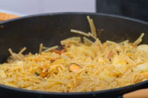 fideuá de sepia paso final