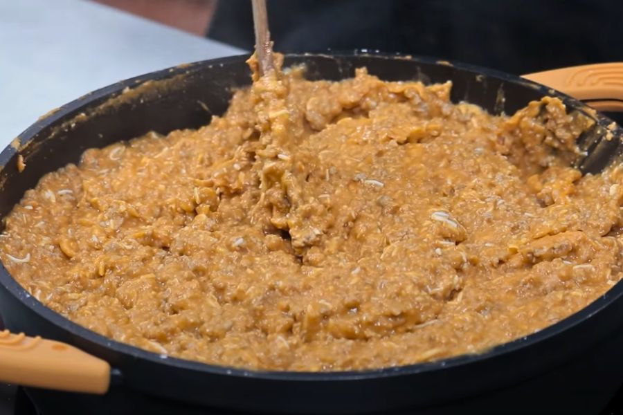 hojaldre relleno de carne y panceta paso 3