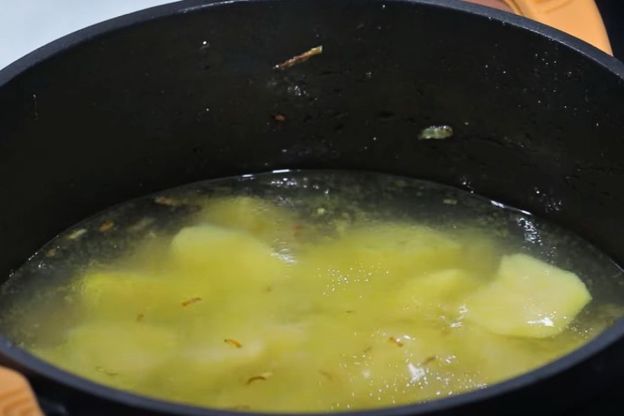 patatas con bacalao ajoarriero paso 3