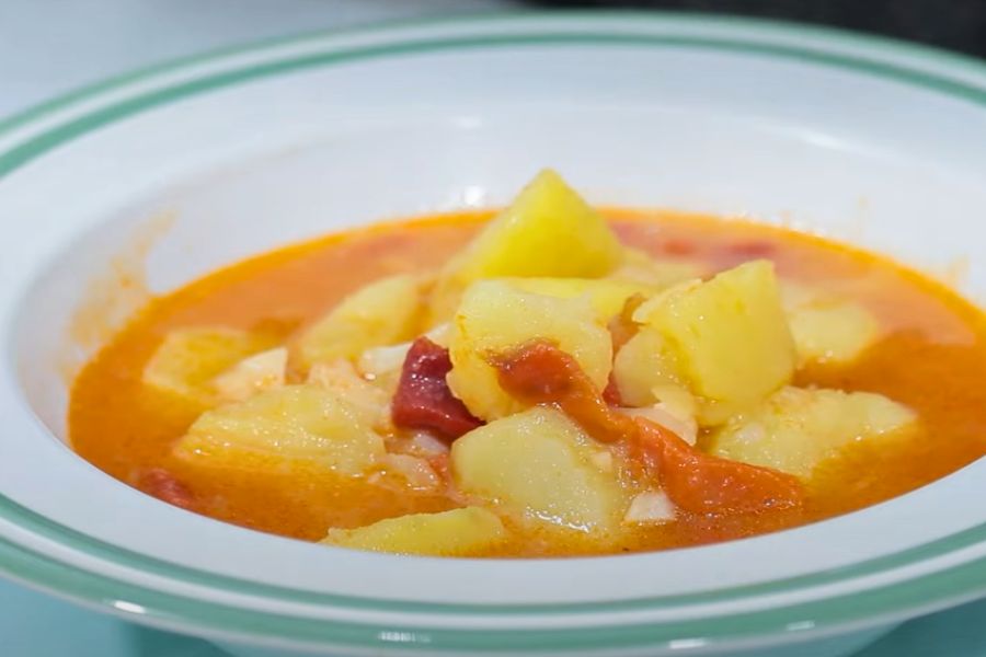 patatas con bacalao ajoarriero paso final