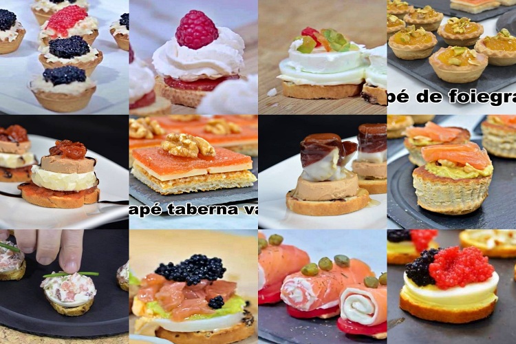 los 18 canapes para navidad de javier romero