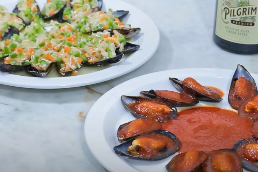 aperitivos con mejillones paso final
